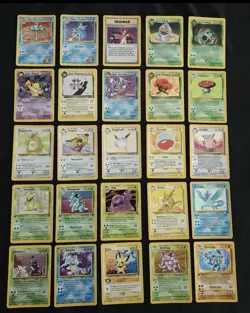 Pokemon TCG Wizards of the Coast 25 Card Vintage Lot Team Rocket Neo Genesis - Image 1