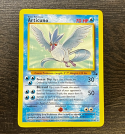 POKEMON TCG - ENGLISH FOSSIL SET ARTICUNO 17/62 NON HOLO RARE CARD LP MP - Image 1