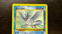 POKEMON TCG - ENGLISH FOSSIL SET ARTICUNO 17/62 NON HOLO RARE CARD LP MP - Image 2