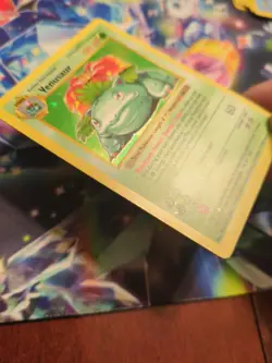 1999 Pokemon TCG Venusaur Holo Rare Shadowless Card 15/102 Base Set - Image 5