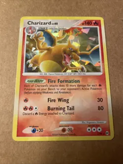 Charizard 1/99 Arceus Cracked Ice Holo Card HOLO BLEED ERROR Lightly Played LP - Image 1