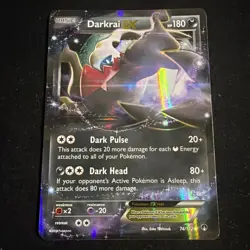 Pokemon TCG Darkrai EX Ultra Rare Card 74/122 XY Breakpoint - Image 1