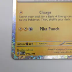 Pokemon Pikachu 002/015 McDonald's 2024 Promo Holo 60 HP English Card - Image 3