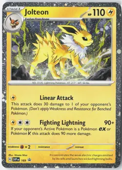 Jolteon - (Cosmos Holo) Holo Rare SV: Scarlet & Violet Promo Cards 169 NM - Image 1