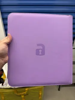 Vault X - 12-Pocket Just Purple Exo-Tec Zip Trading Card Binder Pokemon USED - Image 2