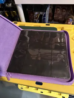 Vault X - 12-Pocket Just Purple Exo-Tec Zip Trading Card Binder Pokemon USED - Image 3