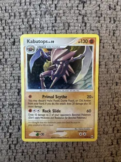 2009 Pokemon Platinum Arceus 4/99 Kabutops Holo LP Rare Card Vintage collection - Image 1