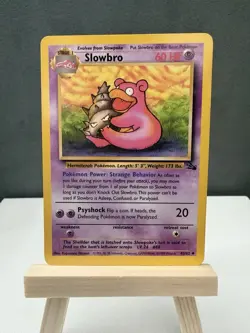 1999 Pokemon Fossil #43 Slowbro Card - Base Set - Image 1