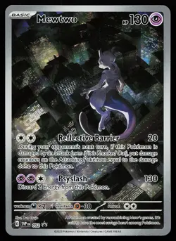 Mewtwo 052 Holo Illustration Rare Scarlet & Violet 151 Promo Pokemon Card - Image 1