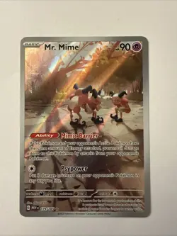 Mr. Mime 179/165 Illustration Rare 2023 Pokemon 151 MEW EN Full Art Card NM+ - Image 1
