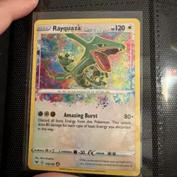 Pokemon TCG Rayquaza Vivid Voltage Holo Rare Card 138/185 - Image 1