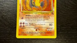POKEMON TCG - ENGLISH FOSSIL SET MOLTRES 12/62 HOLO RARE CARD LP MP - Image 4