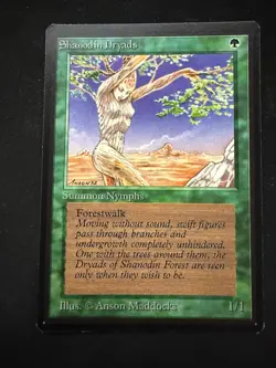 Magic The Gathering: Beta Shanodin Dryads MTG Beta - Image 1