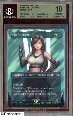 2025 MTG Final Fantasy Borderless Surge Foil #0536 Tifa Lockhart BGS 10 PRISTINE - Image 1