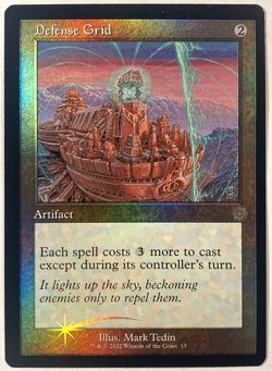 MTG Defense Grid (Foil) The Brothers' War: Retro Frame Artifacts 43 NM - Image 1