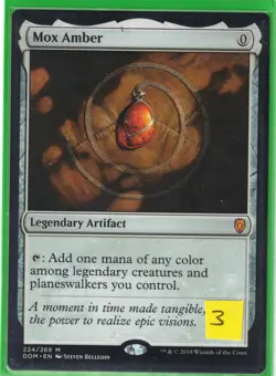 MTG Mox Amber Dominaria Regular NM #3 - Image 1