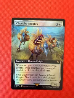 Chocobo Knights (Extended Art) Foil R Commander: FINAL FANTASY 102 NM - Image 1