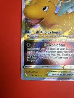 Dragonite VSTAR 050/078 Ultra Rare Holofoil Pokemon GO Pokemon - Image 2