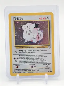 CLEFAIRY 2000 POKEMON BASE SET 2 RARE HOLO 6/130 Q1048 - Image 1
