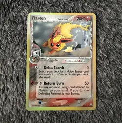 Pokemon Flareon Delta Species 5/113 Holo Rare Reverse Holo 2005 English Card - Image 1