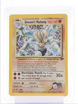 GIOVANNI'S MACHAMP 2000 POKEMON GYM CHALLENGE HOLO RARE A 6/132 Q1048 - Image 1