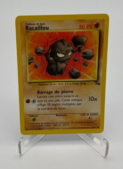 Pokemon Trading Card Game TCG Fossil French Geodude 47/62 - Image 1