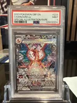 2023 Pokemon Obsidian Flames EN Charizard Ex Special Illustration Rare 197 PSA 9 - Image 1