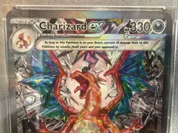 2023 Pokemon Obsidian Flames EN Charizard Ex Special Illustration Rare 197 PSA 9 - Image 4