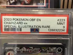 2023 Pokemon Obsidian Flames EN Charizard Ex Special Illustration Rare 197 PSA 9 - Image 5