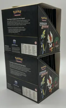 Lot of (24) Pokemon TCG Crown Zenith Pin Collection 3-Pack Blisters w/Displays - Image 3