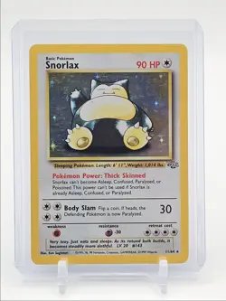 SNORLAX 1999 POKEMON BASE SET JUNGLE RARE HOLO 11/64 Q1048 - Image 1