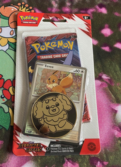 Pokemon TCG Destined Rivals Coin Booster Blister Pack Eevee Zarude Set Lot Of 2 - Image 4