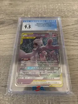 2019 Pokemon Miracle Twins Mewtwo & Mew GX Tag Team Card 029/094 CGC 9.5 - Image 1