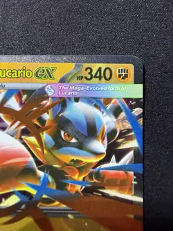 Pokemon TCG Mega Lucario EX Holo Double Rare Card 077/132 Mega Evolution - Image 2