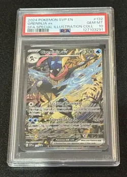 PSA 10 Pokemon Greninja EX 132 Shrouded Fable Special Illustration Promo GEM 💎 - Image 1