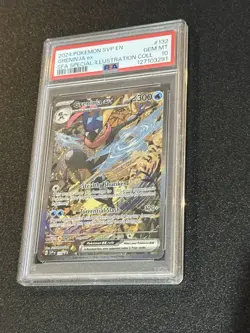 PSA 10 Pokemon Greninja EX 132 Shrouded Fable Special Illustration Promo GEM 💎 - Image 3