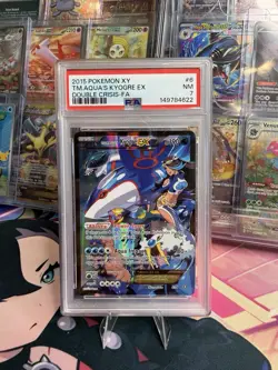 POKEMON TEAM ROCKETS KYOGRE EX 6/34 XY DOUBLE CRISIS PSA 7 NM - Image 1