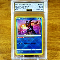 Pokemon Astral Radiance Radiant Greninja 046/189 AGS Mint+ 9.5 Holo Rare 2022 - Image 1