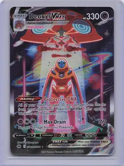 Deoxys VMAX GG45/GG70 Holo Rare VMAX Crown Zenith Galarian Gallery Pokemon NM - Image 1