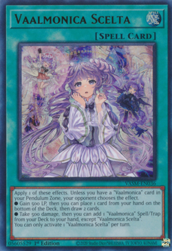 Yugioh! LP Vaalmonica Scelta - VASM-EN036 - Ultra Rare - 1st Edition Lightly Pla - Image 1