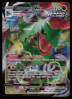 Rayquaza VMAX 101/159 Holo VMAX Rare Crown Zenith Pokemon NM - Image 1