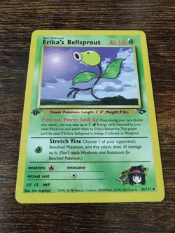 Pokemon Gym Challenge 1st Edition Erika's Bellsprout 38/132 - Image 1