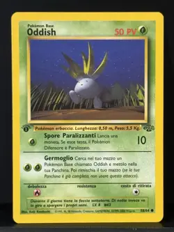 Wizards of the Coast Pokemon Oddish Jungle 1st Edition 58/64 Italian Regular - Image 1
