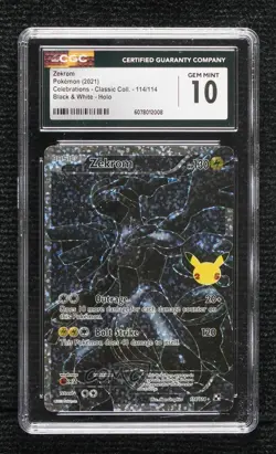 Zekrom (Black & White) Pokemon Celebrations Classic Collection CGC 10 Gem Mint - Image 1
