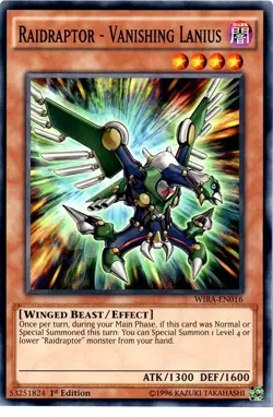 Raidraptor - Vanishing Lanius - WIRA-EN016 - Common - 1st Edition - Lightly Play - Image 1