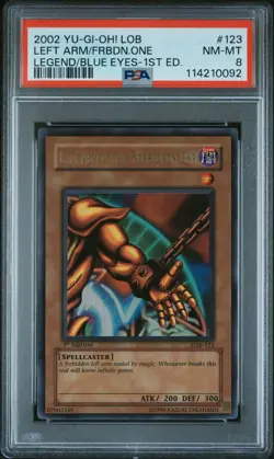 2002 1ST ED #123 LEFT ARM OF THE FORBIDDEN ONE PSA 8 - Image 1