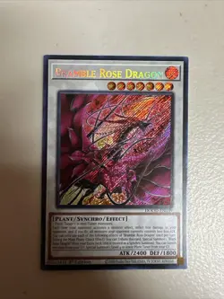 YU-GI-OH Bramble Rose Dragon DOOD-EN039 Secret Rare NM - Image 1
