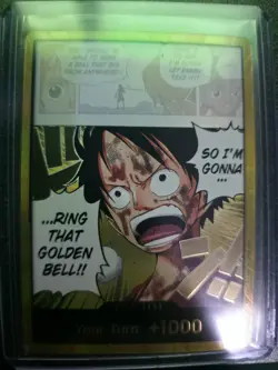 One Piece Gold DON!! OP15 ENGLISH Luffy Golden Bell - Adventure On Kamis Island - Image 1