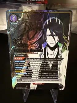 Byakuya Kuchiki Union Arena SR 2 Star Signature BLC-1-050 NM ENGLSIH - Image 1
