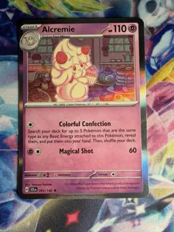 Pokemon TCG Alcremie Holo Rare Card 065/142 Stellar Crown Fresh Pull NM/M - Image 1